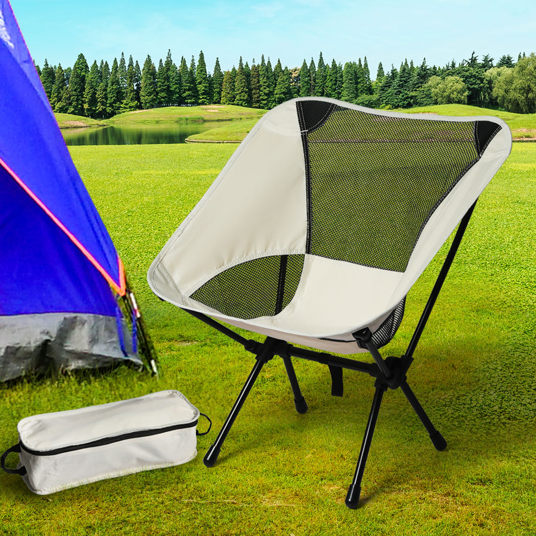 Camping Chair Folding Outdoor Portable Lightweight Fishing Chairs Beach Picnic - Picture 12 of 30