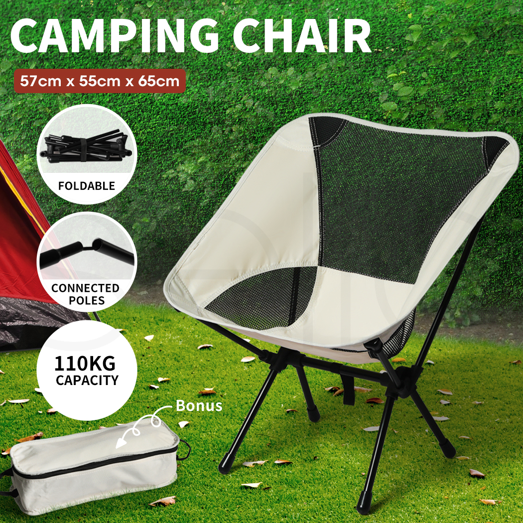 Camping Chair Folding Outdoor Portable Lightweight Fishing Chairs Beach Picnic - Picture 14 of 30