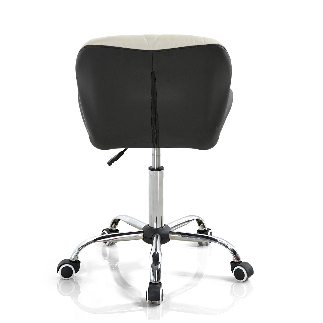 Levede Swivel Computer Desk Office Study Chair PU Leather Gaming Chair White