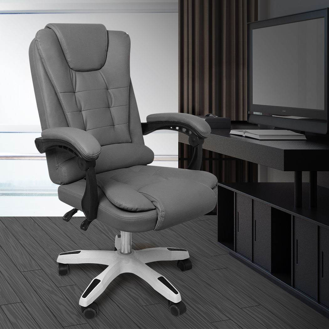 Levede Office Chair Study Gaming Computer Racing PU Leather Executive Recliner