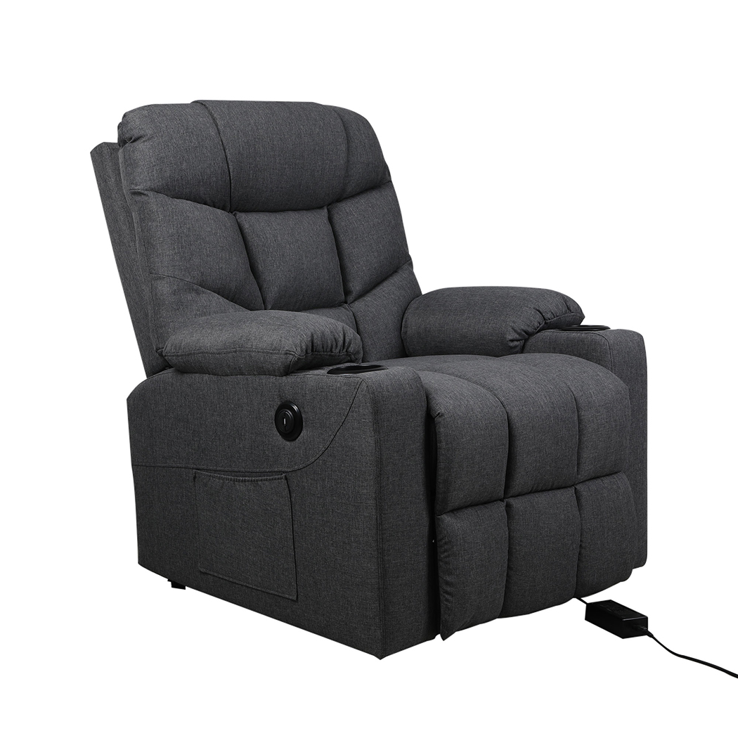 Levede Massage Chair Recliner Chair Armchair Heated Lounge Sofa Elder (Optional) - Picture 23 of 130