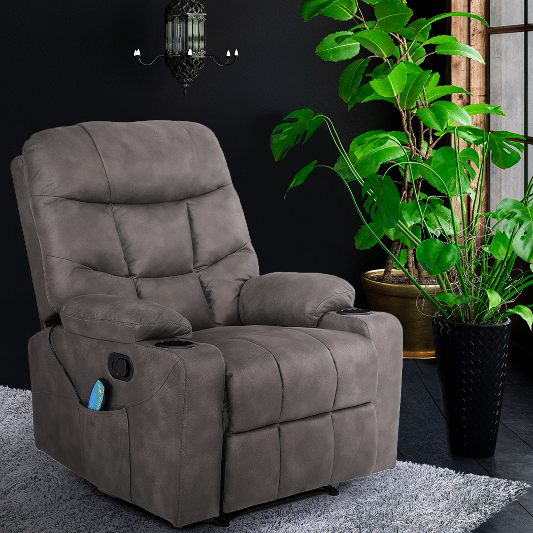 Levede Massage Chair Recliner Chair Armchair Heated Lounge Sofa Elder (Optional) - Picture 120 of 141