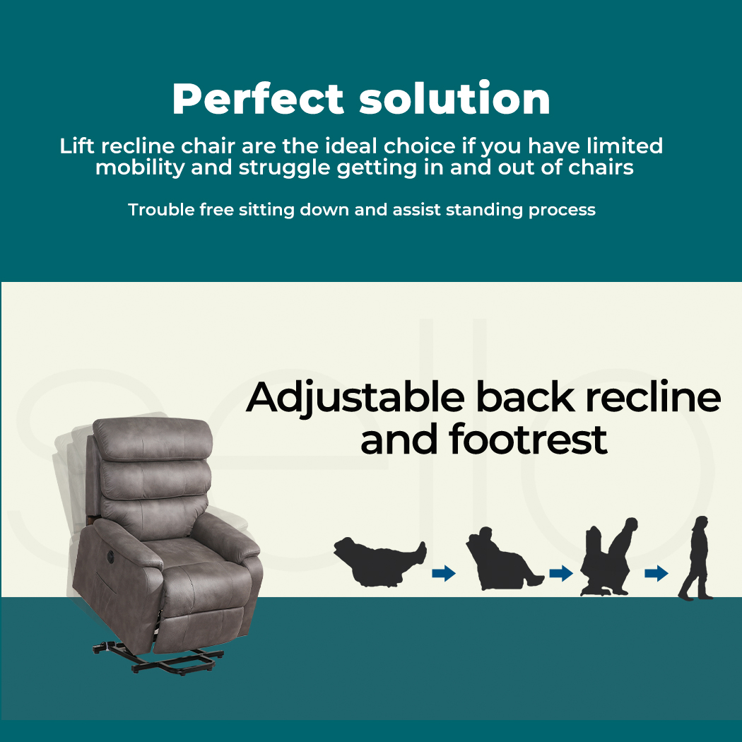Levede Massage Chair Recliner Chair Armchair Heated Lounge Sofa Elder (Optional) - Picture 58 of 130