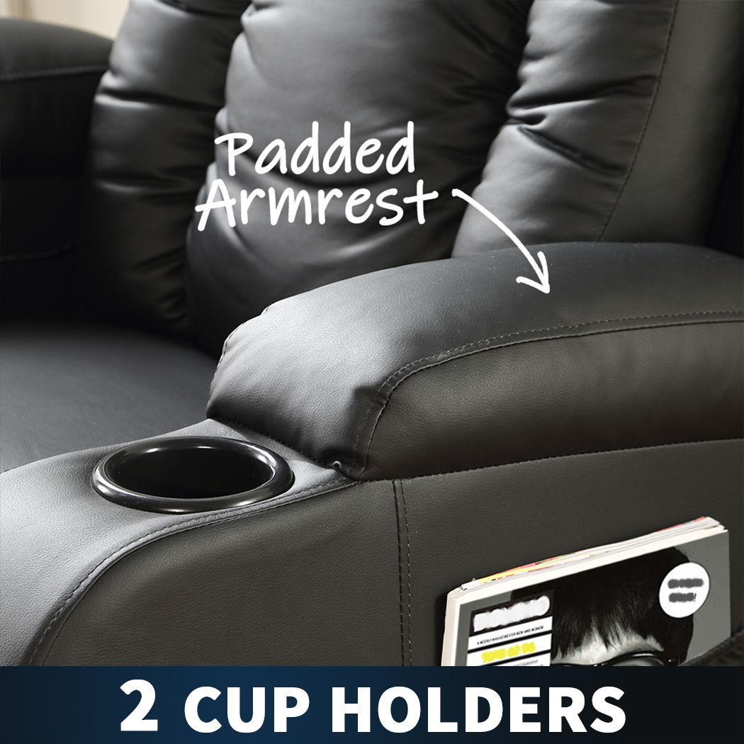 Levede Massage Chair Recliner Chair Armchair Heated Lounge Sofa Elder (Optional) - Picture 125 of 130