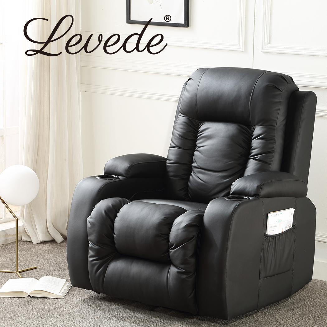 Levede Massage Chair Recliner Chair Armchair Heated Lounge Sofa Elder (Optional) - Picture 83 of 140