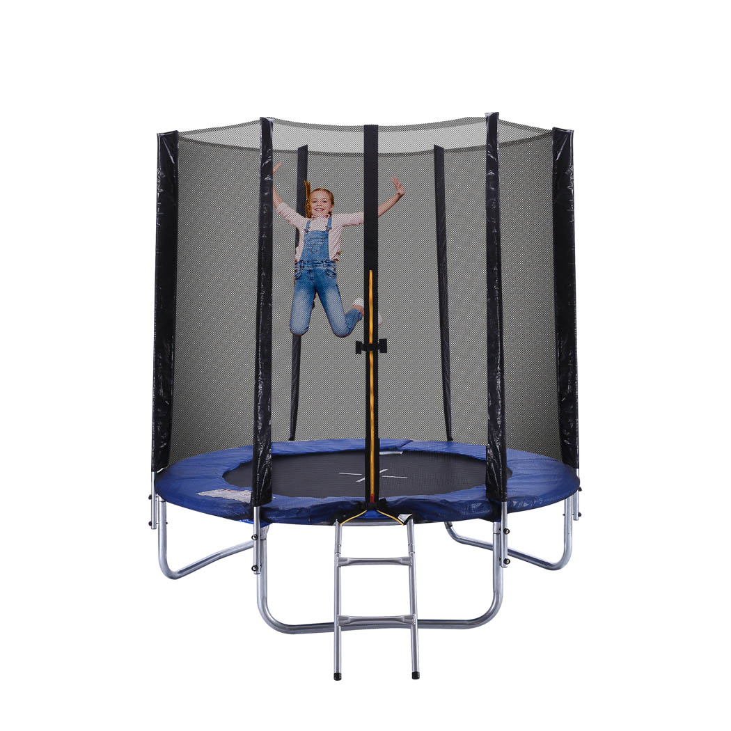 Trampoline Round Trampolines Enclosure Safety Net Mat Pad Ladder 6 8 10
