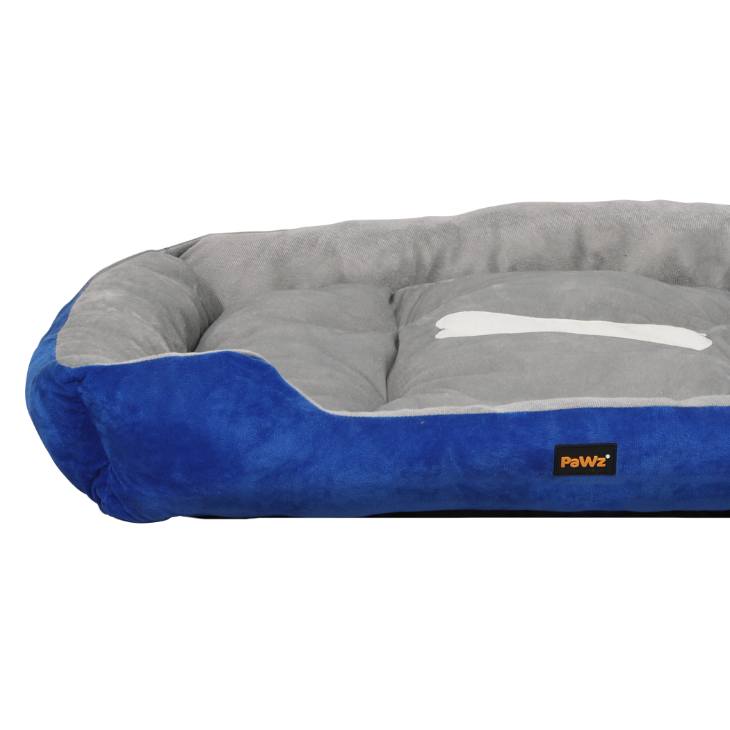 PaWz Pet Bed Dog Beds Bedding Mattress Mat Cushion Soft Pad Pads Mats L Navy