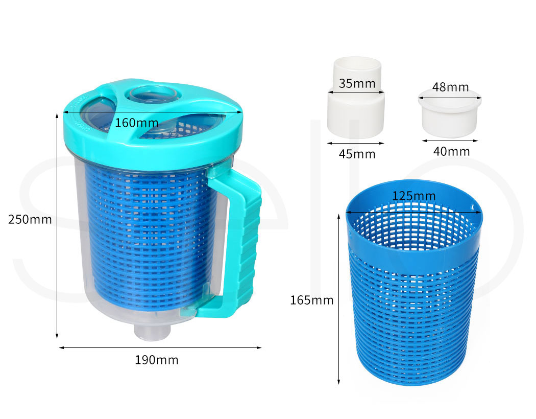 Traderight Pool Leaf Canister Suction Catcher Cleaner Ground Swimming Eater M/L - Picture 22 of 35