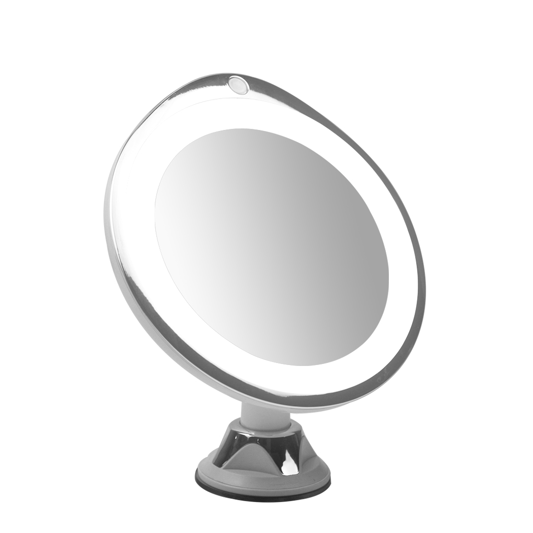 TopSellers-10x Magnifying LED Makeup Mirror - 360 Rotation & Suction Cup