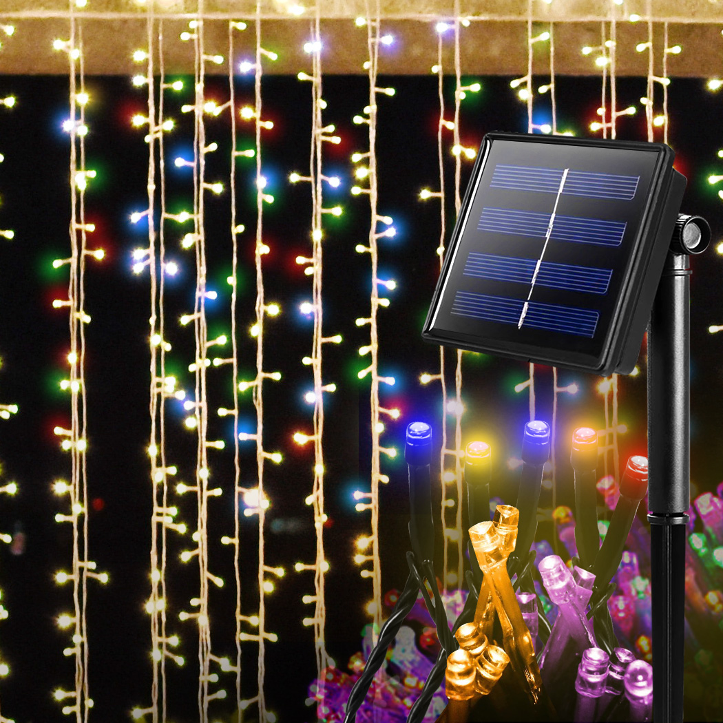 30M 300LED String Solar Powered Fairy Lights Garden Christmas Decor Multi Colour