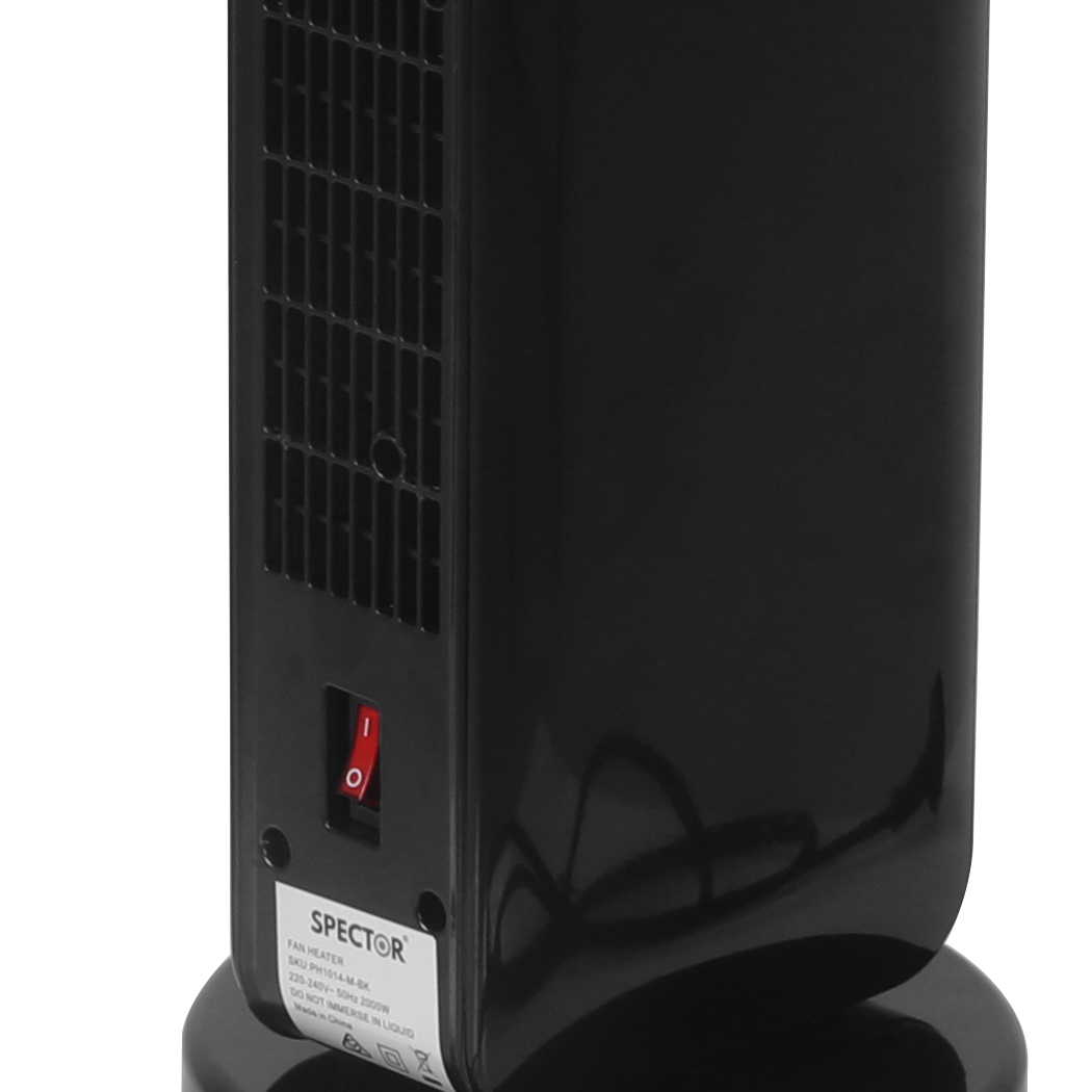 Spector Electric Heater Portable Ceramic Tower Remote Control Oscillating 2000W