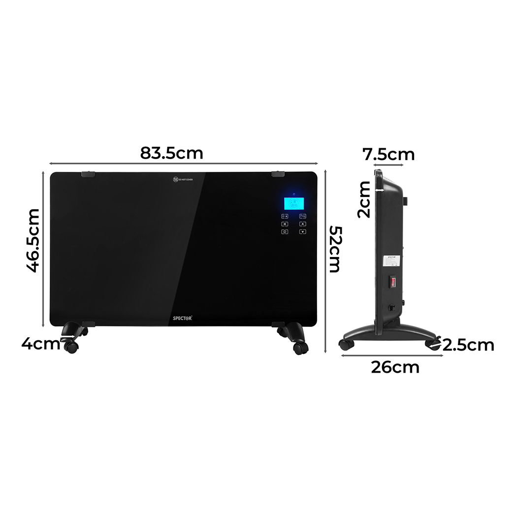 Spector Electric Heater Portable Fast Heating Tower Heaters Remote Control Timer - Picture 13 of 131
