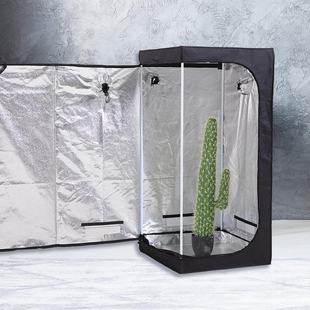 Garden Hydroponics Grow Room Tent Reflective Aluminum Oxford Cloth 75x75x160cm