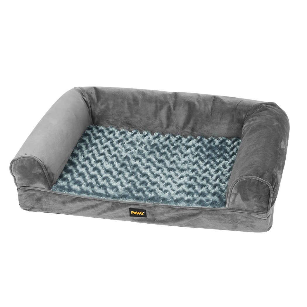 TopSellers-Pet Bed Sofa - Soft Warm XL Grey Orthopaedic Memory Foam