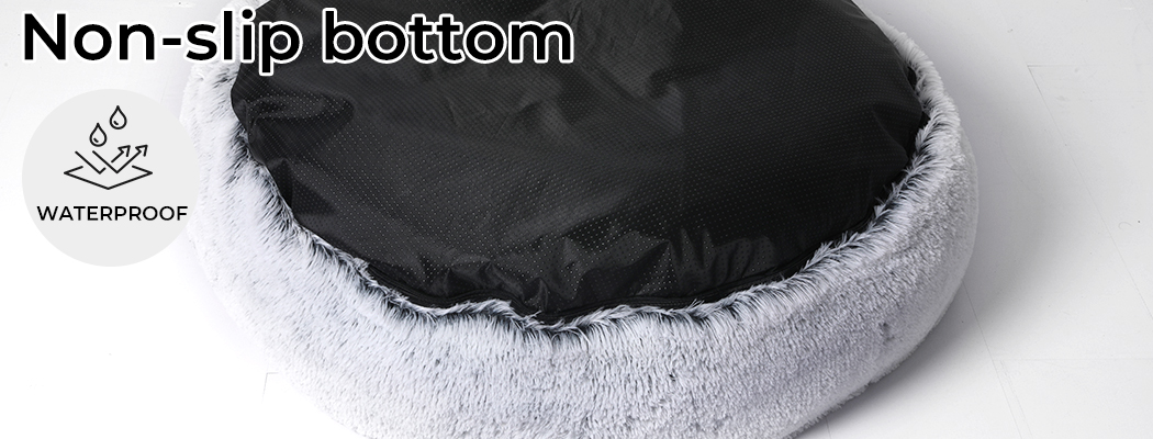 Pawz Pet Dog Calming Bed Cat Warm Soft Plush Washable Removable Cover Charcoal - Picture 36 of 40