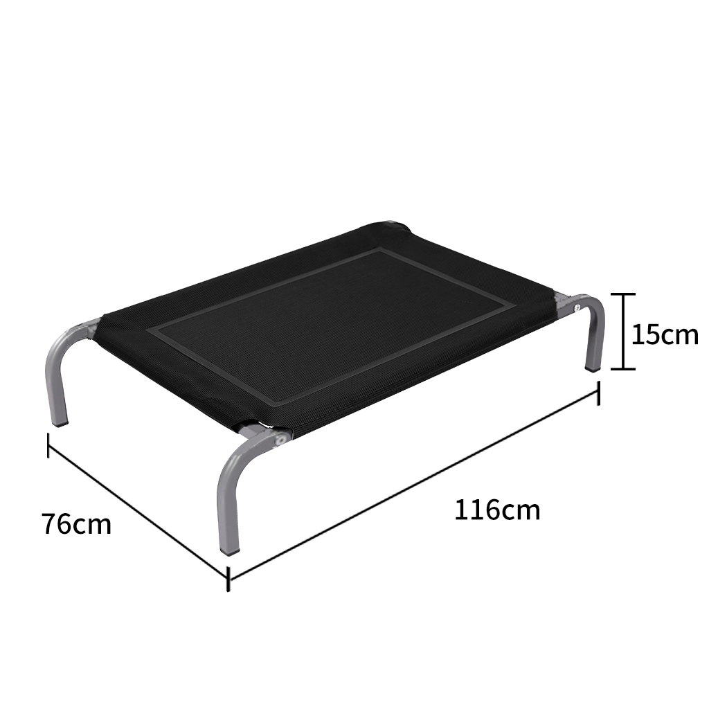 Pet Bed Dog Beds Bedding Sleeping Heavy Trampoline High Quality Goods Black XL