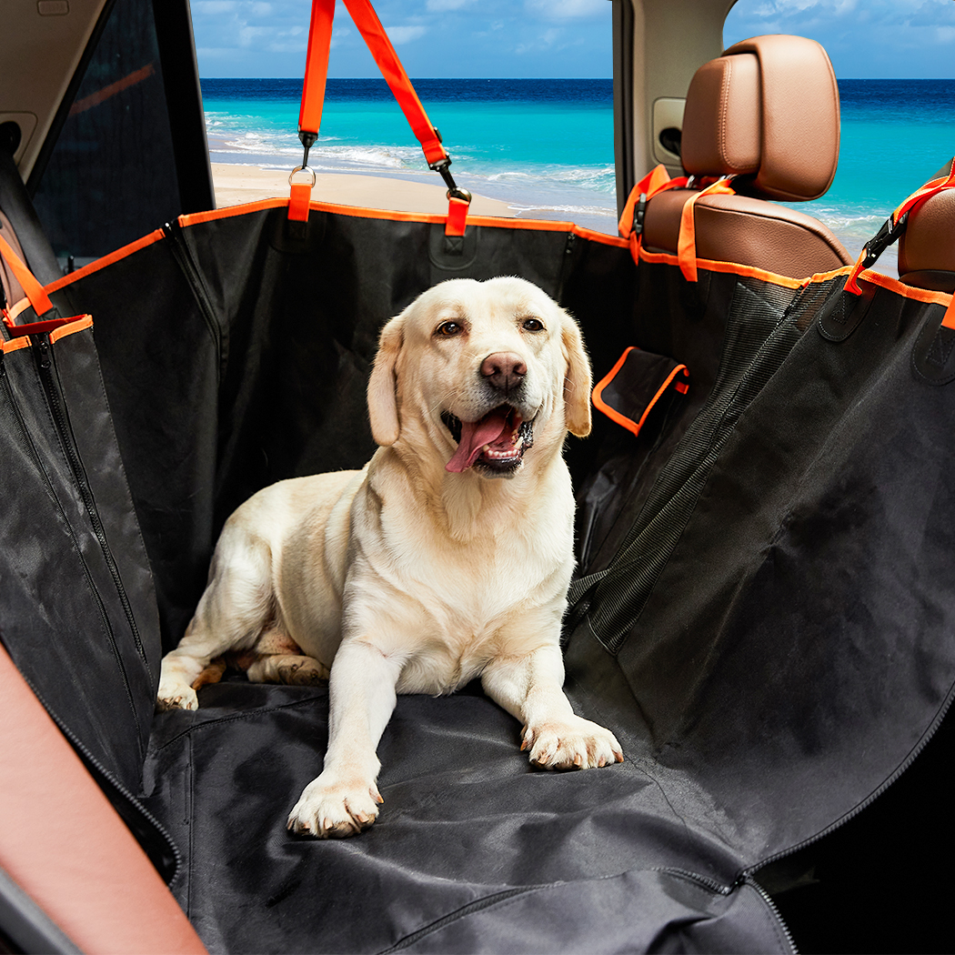 PaWz Dog Car Seat Cover Hammock Pet Premium Travel SUV Protector Nonslip Black