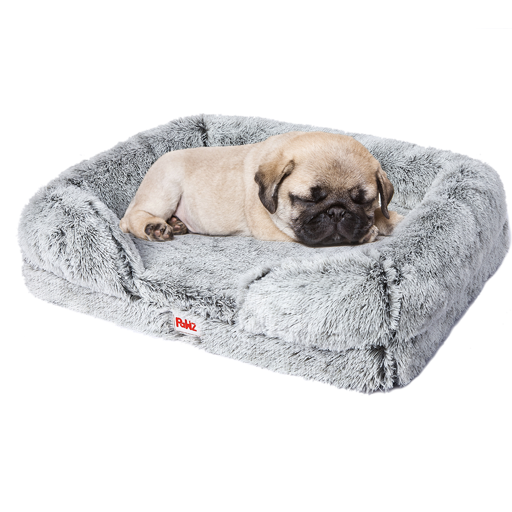 TopSellers-Pet Bed Grey Small - Supportive Memory Foam  Anti-Slip & Waterproof