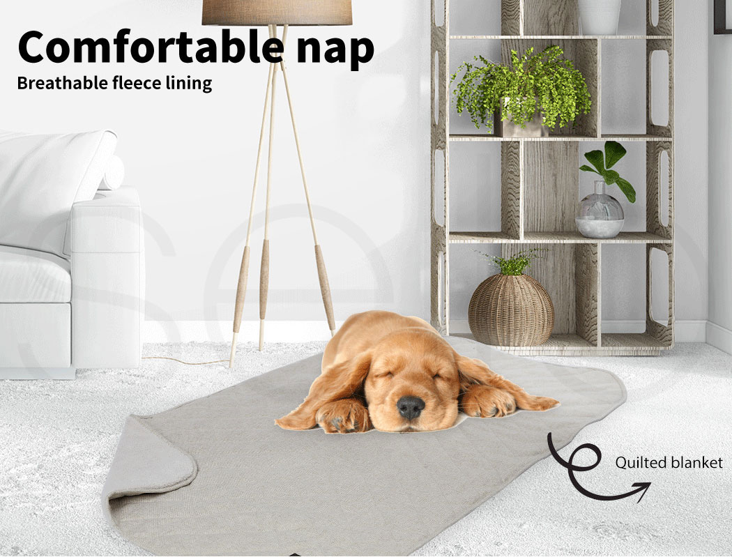 Pawz Pet Bed Set Calming Bed Warm Soft Blanket Cushion Sleeping Kennel Dog Toy - Picture 16 of 33