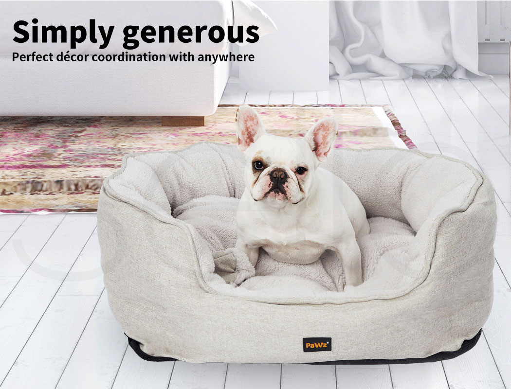 Pawz New Dog Calming Beds Set Large Removable Cover Puppy Chew Toy With Blankets - Picture 12 of 32
