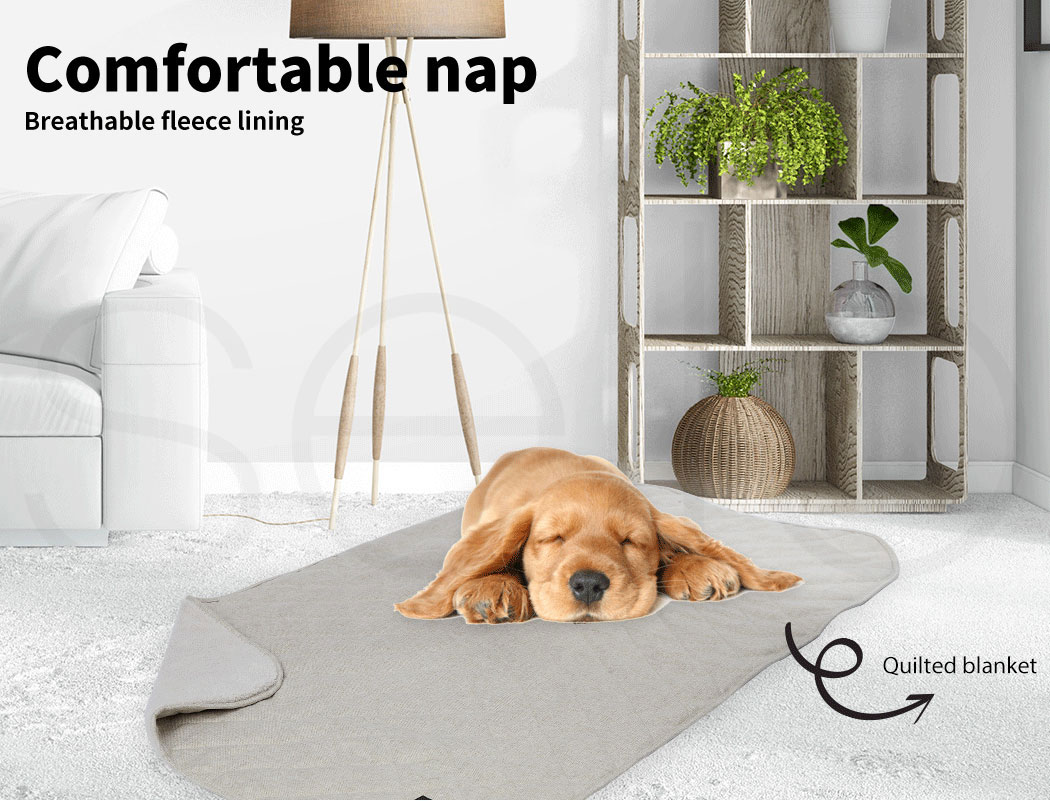 Pawz New Dog Calming Beds Set Large Removable Cover Puppy Chew Toy With Blankets - Picture 14 of 32