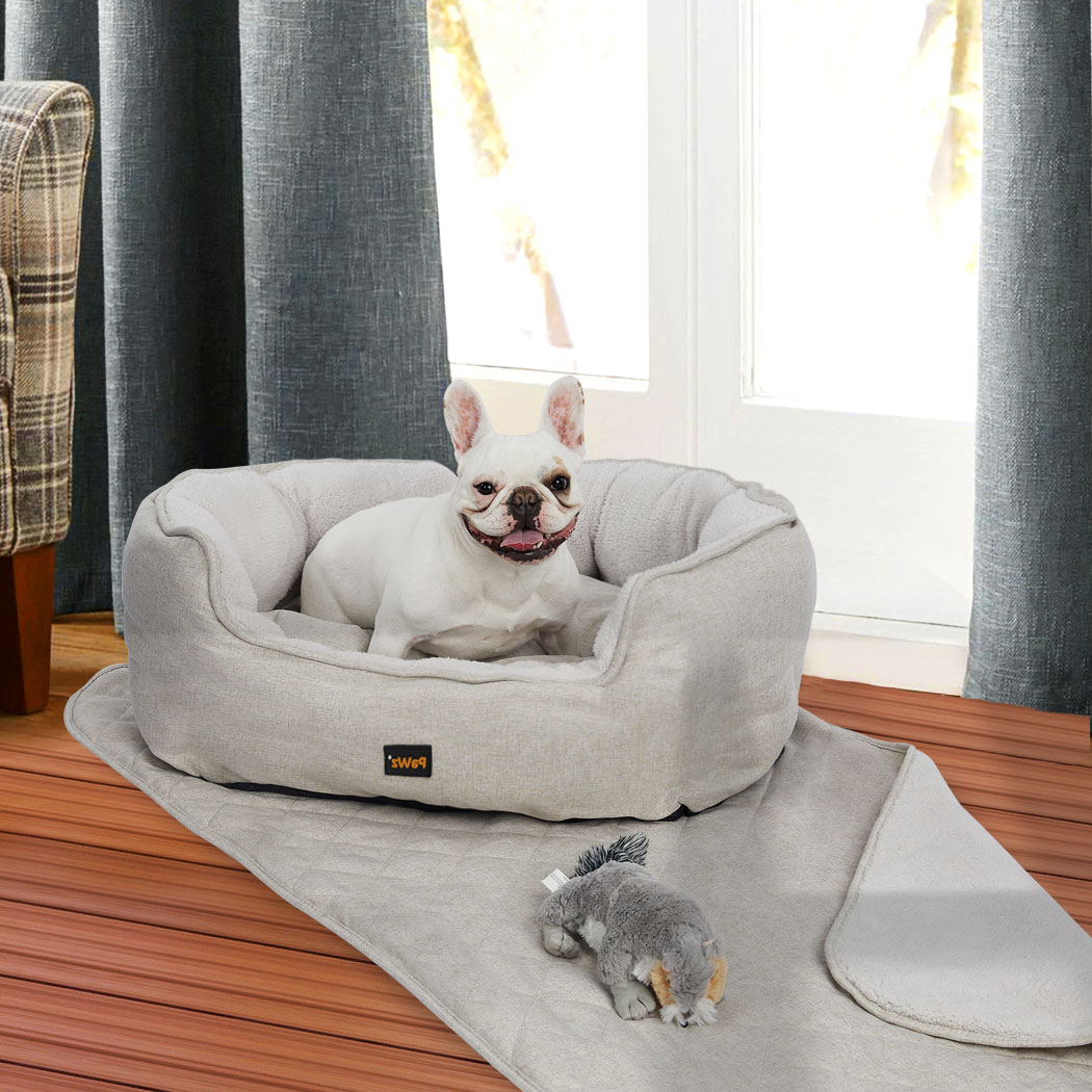 Pawz Pet Bed Dog Cat Large Beds Calming Warm Soft Cushion Mattress Plush Comfy - Picture 399 of 681
