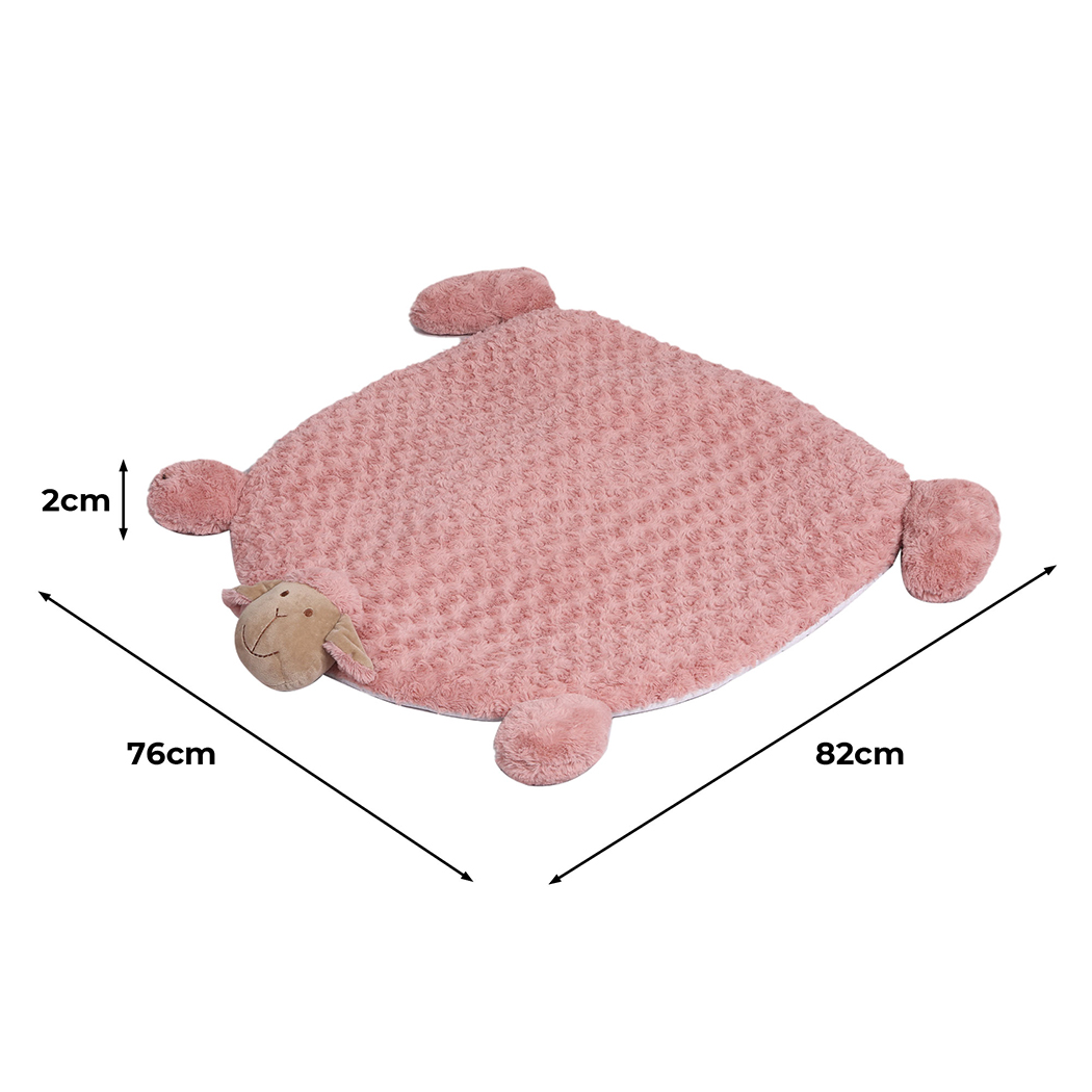 PaWz Pet Bed Cat Calming Beds Dog Squeaky Toys Cushion Puppy Kennel Mat Pink L