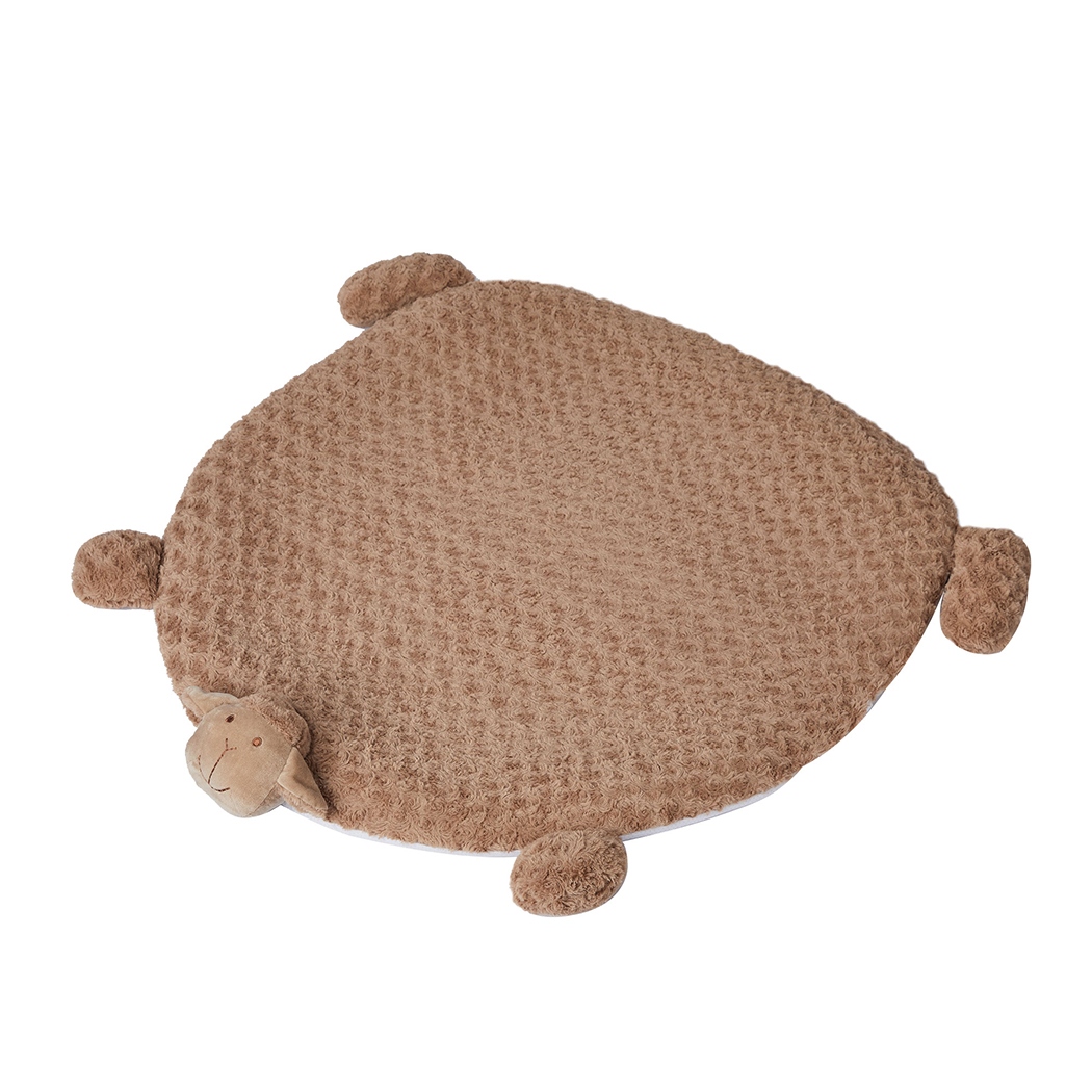 TopSellers-Pet Bed Tan Medium - Calming Plush Toy & Furniture Protector