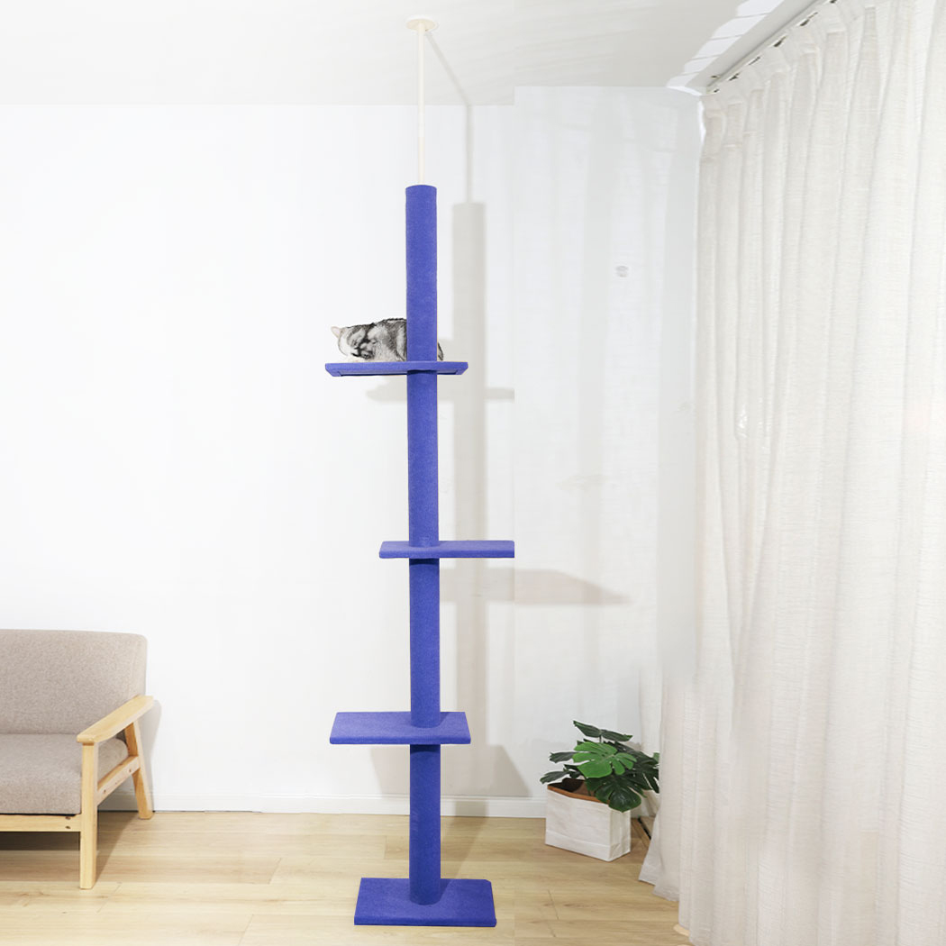 PaWz Cat Tree Scratching Post Scratcher Tower Condo House Furniture Blue