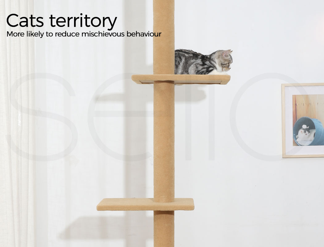 Pawz Cat Tree Scratching Post Scratcher Tower Condo House Furniture Ceiling High - Picture 145 of 195