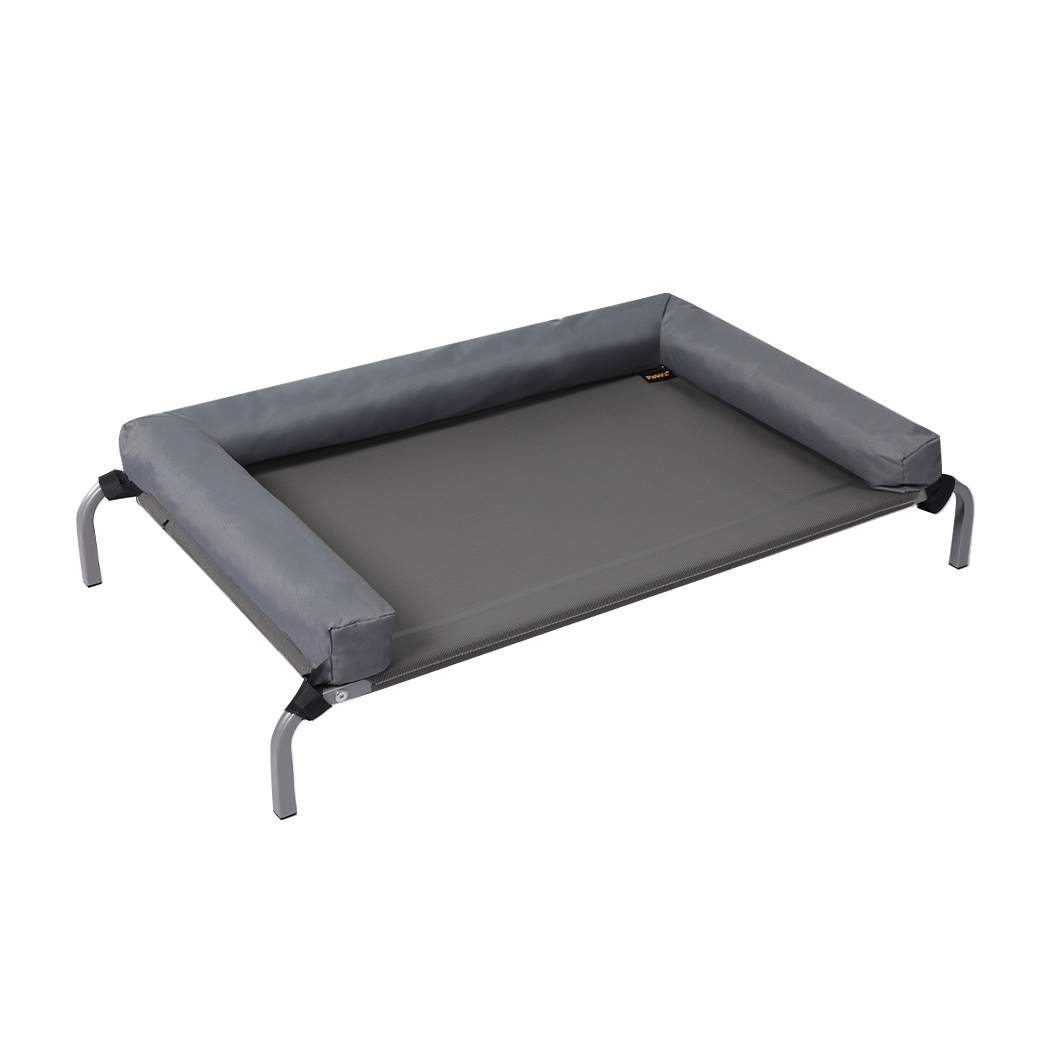 TopSellers-Elevated Pet Bed Grey Medium - Comfortable Indoor & Outdoor Use