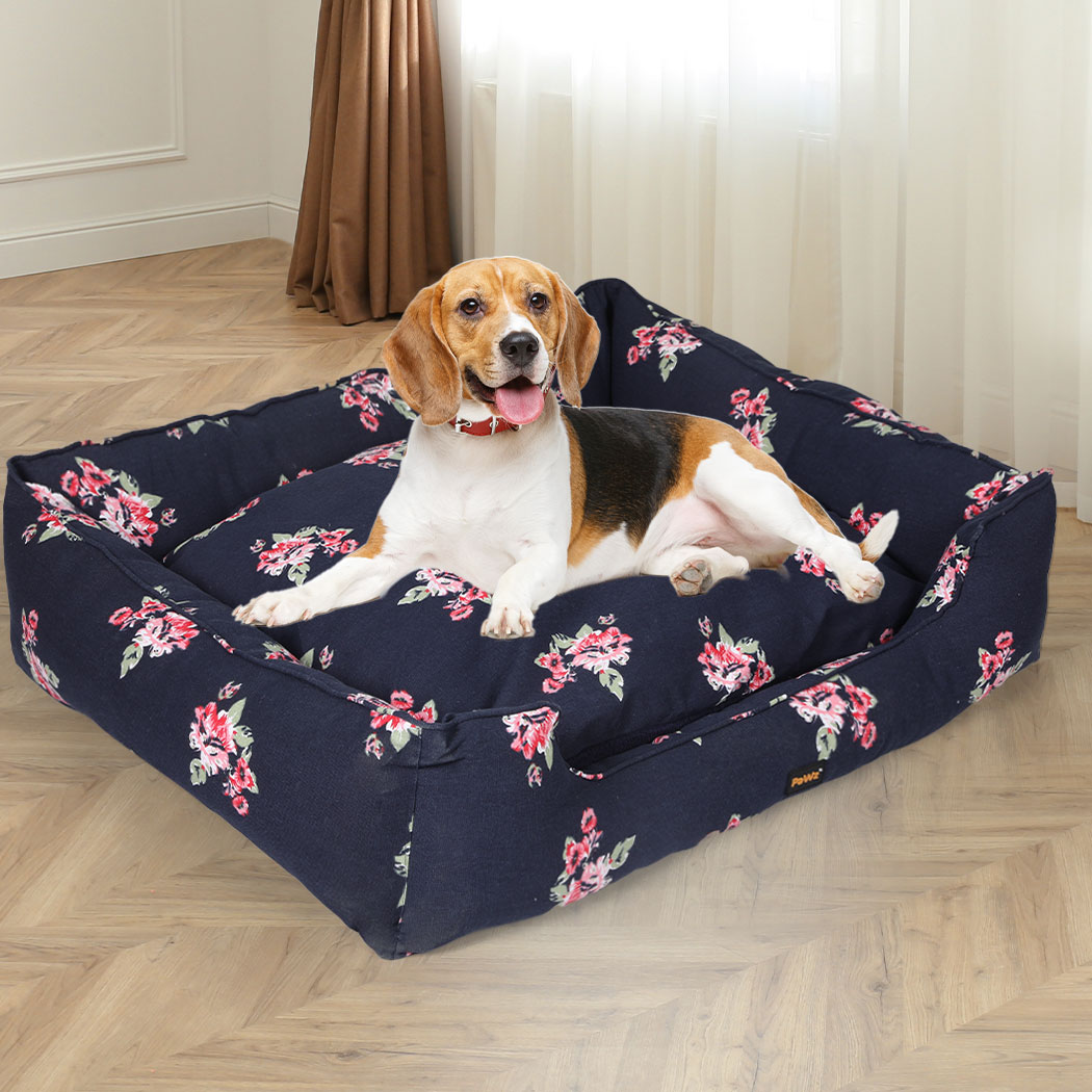 PaWz Dog Calming Bed Pet Cat Washable Removable Cover Double-Sided Cushion XL
