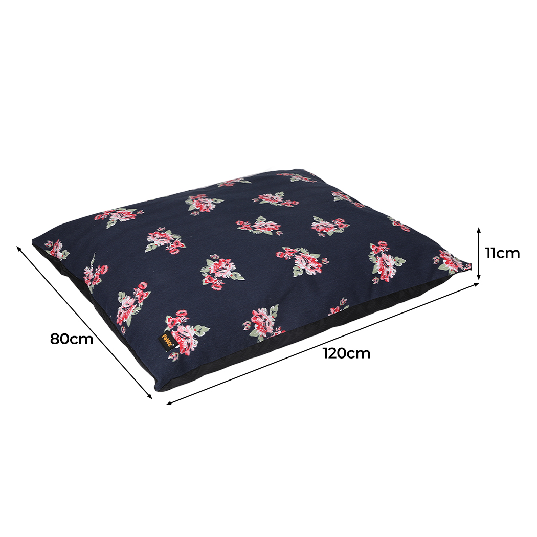 PaWz Dog Calming Bed Cat Pet Washable Removable Cover Cushion Mat Indoor XL