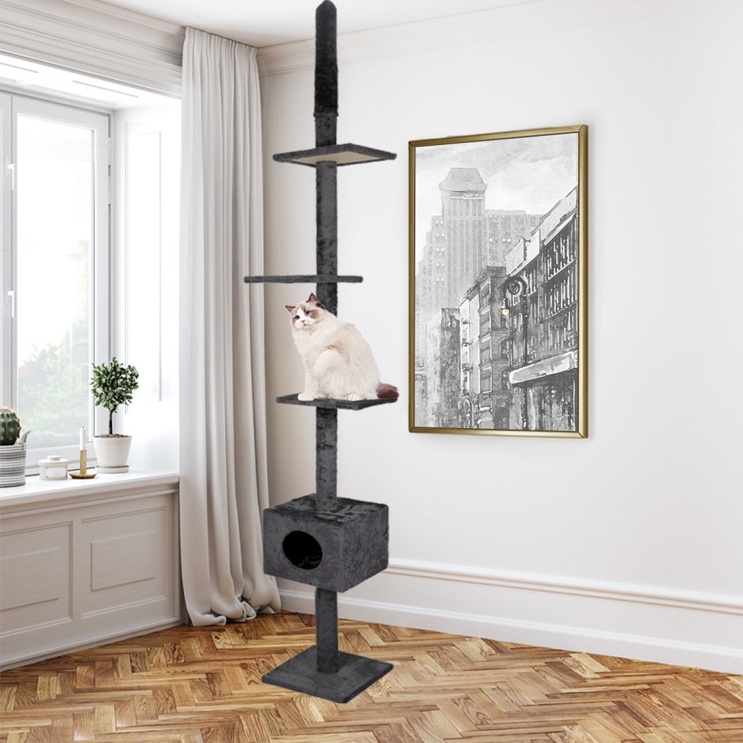 Pawz Cat Tree Scratching Post Scratcher Tower Condo House Furniture Ceiling High - Picture 175 of 195