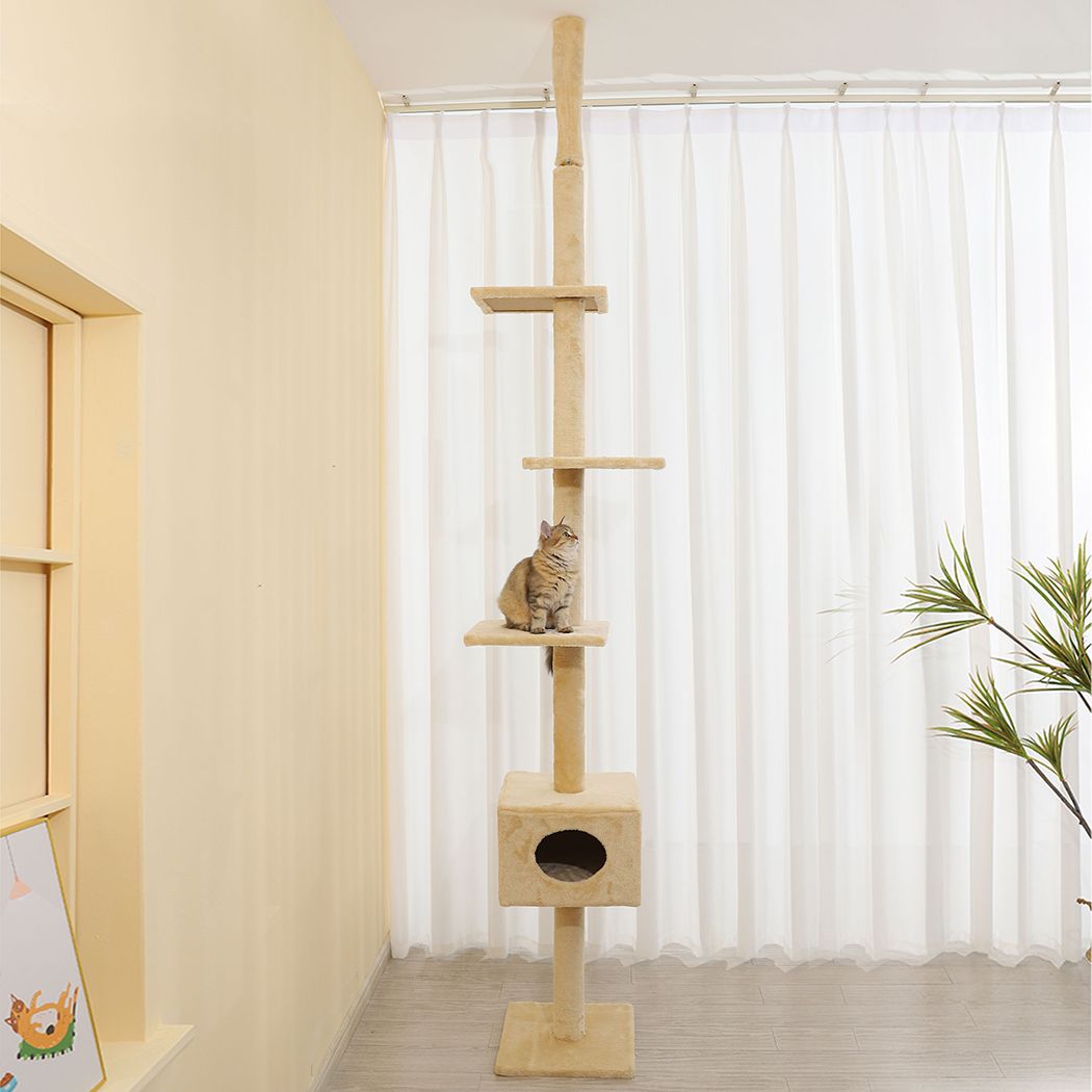 Pawz Cat Tree Scratching Post Scratcher Tower Condo House Furniture Ceiling High - Picture 163 of 195