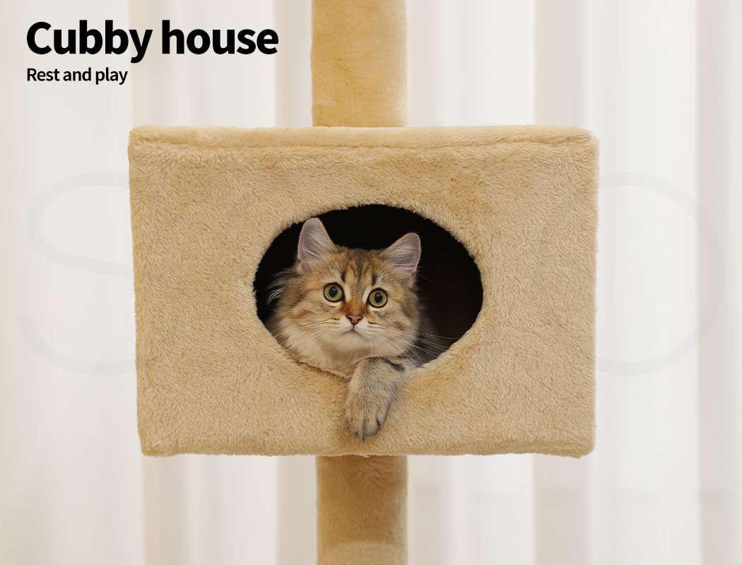 Pawz Cat Tree Scratching Post Scratcher Tower Condo House Furniture Ceiling High - Picture 171 of 195
