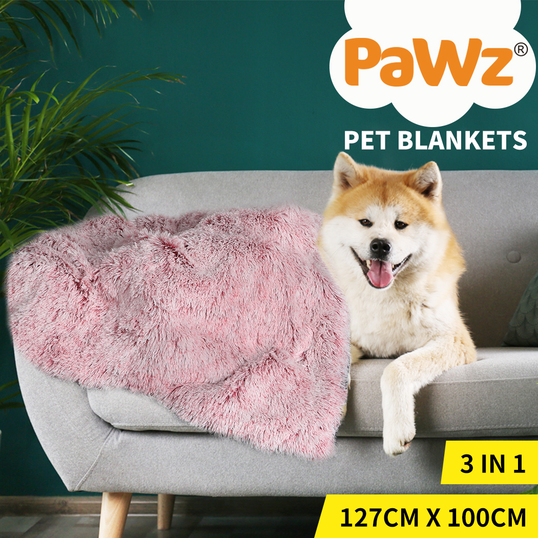 Pawz Dog Blanket Pet Cat Mat Puppy Warm Soft Plush Washable Reusable Calming Bed - Picture 44 of 59