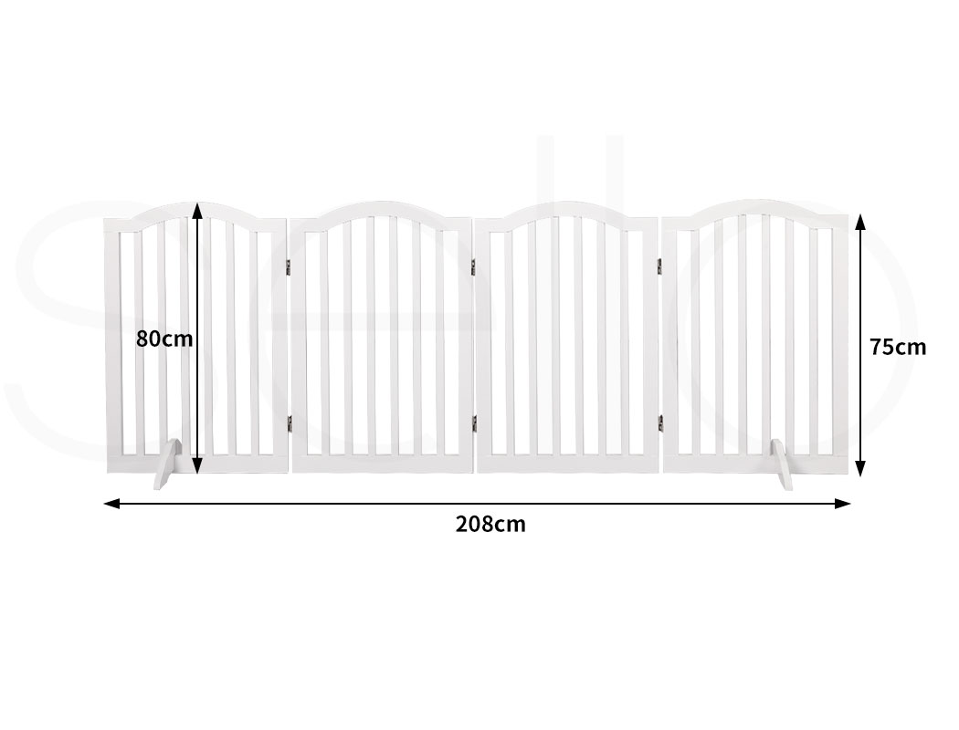 Pawz Pet Gate Foldable Wooden Dog Fence Safety Stair Barrier Security Door - Picture 31 of 32