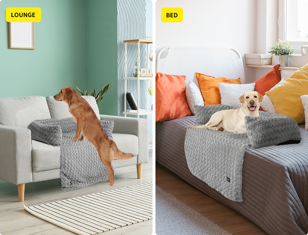Pawz Pet Calming Bed Dog Mat Protector Sofa Cover Cat Washable Removable Cushion - Picture 32 of 45