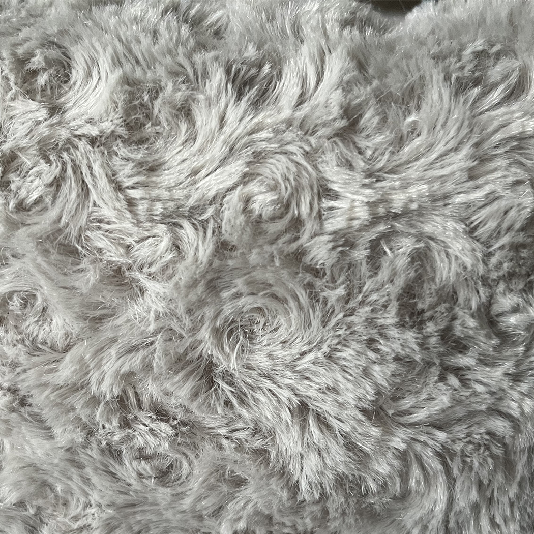 PaWz Calming Dog Bed Warm Soft Plush Sofa Pet Cat Cave Washable Portable Grey S