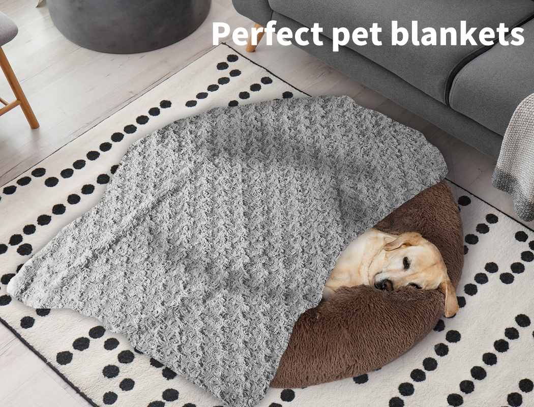 Pawz Dog Blanket Pet Cat Mat Puppy Warm Soft Plush Washable Reusable Calming Bed - Picture 33 of 52