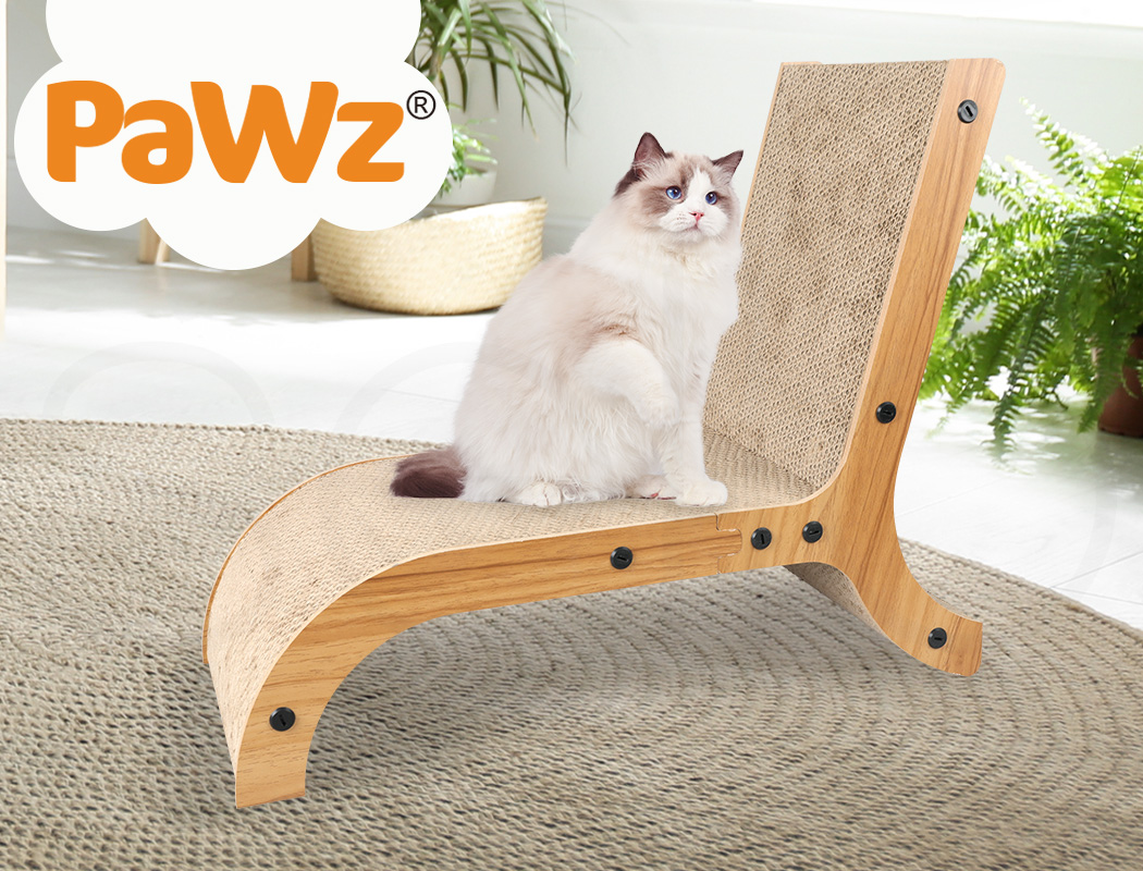 Pawz Cat Scratcher Scratching Board Corrugated Cardboard Scratch Bed Toy Pad Mat - Picture 42 of 104