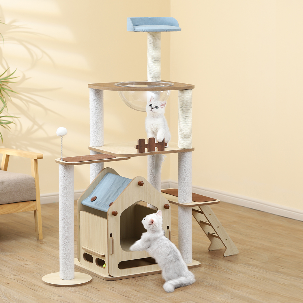 Pawz Cat Tree Scratching Post Scratcher Tower Condo House Furniture Ceiling High - Picture 11 of 195