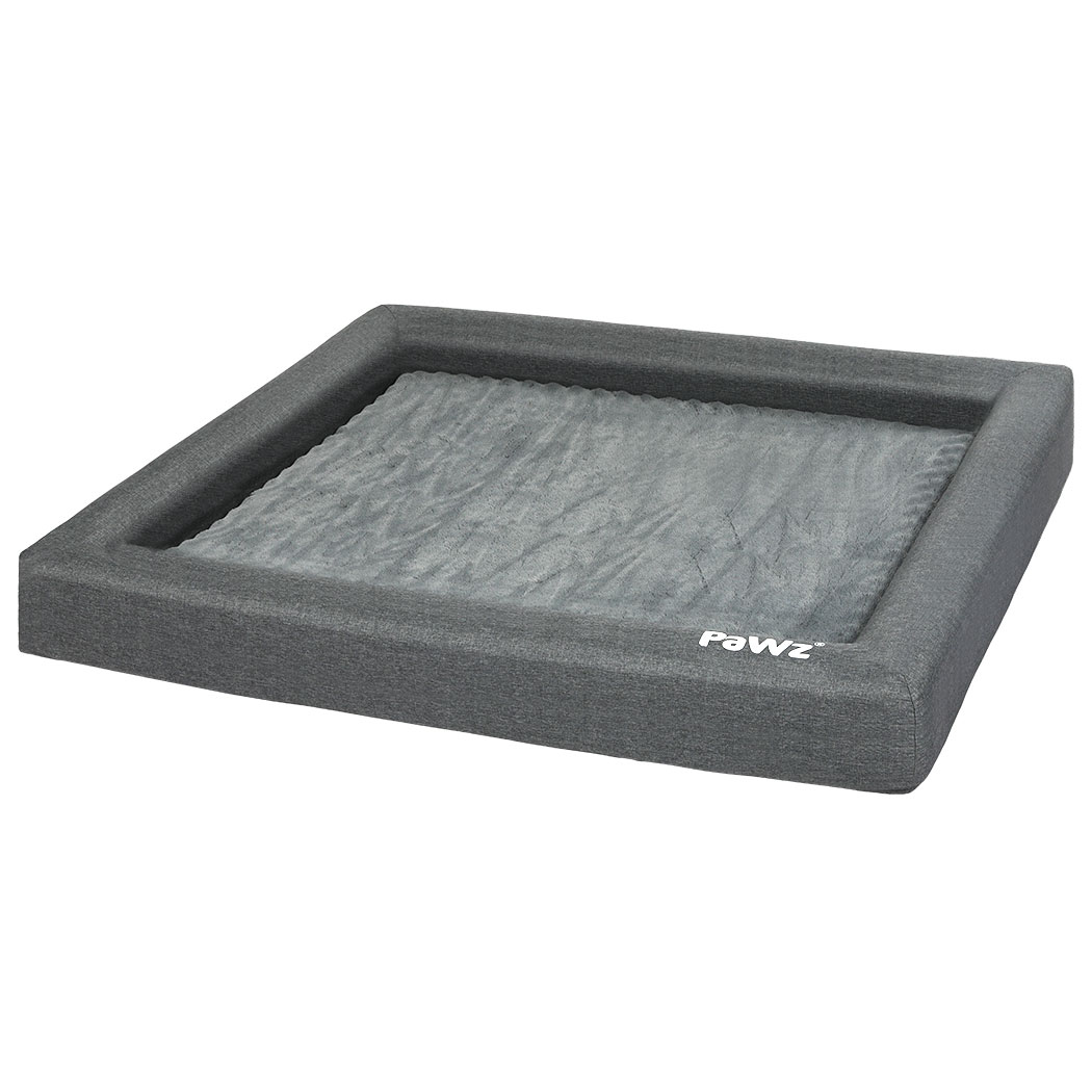 TopSellers-Memory Foam Pet Bed Grey XL - Orthopaedic  Waterproof & Washable