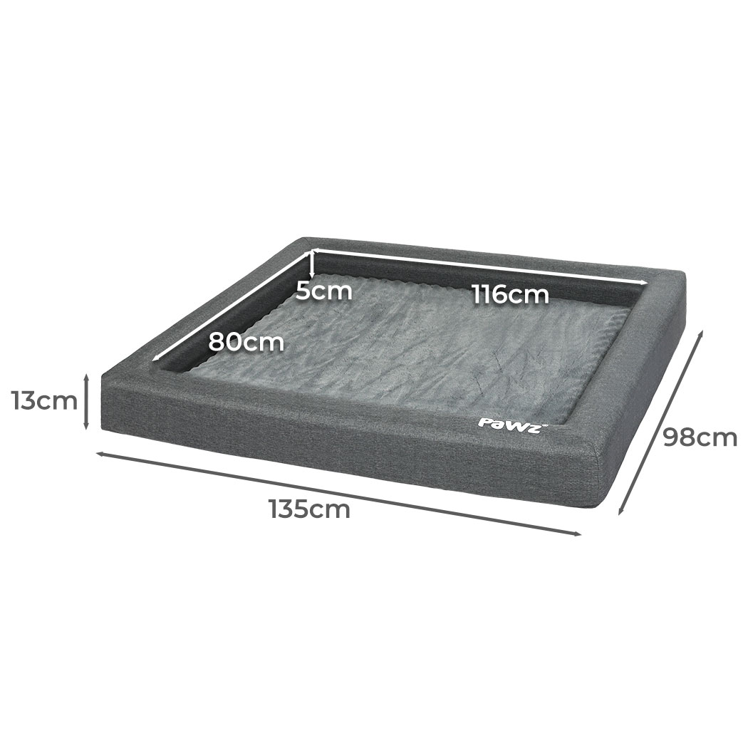 Pawz Memory Foam Pet Bed Calming Dog Cushion Orthopedic Mat Washable Removable - Picture 15 of 19