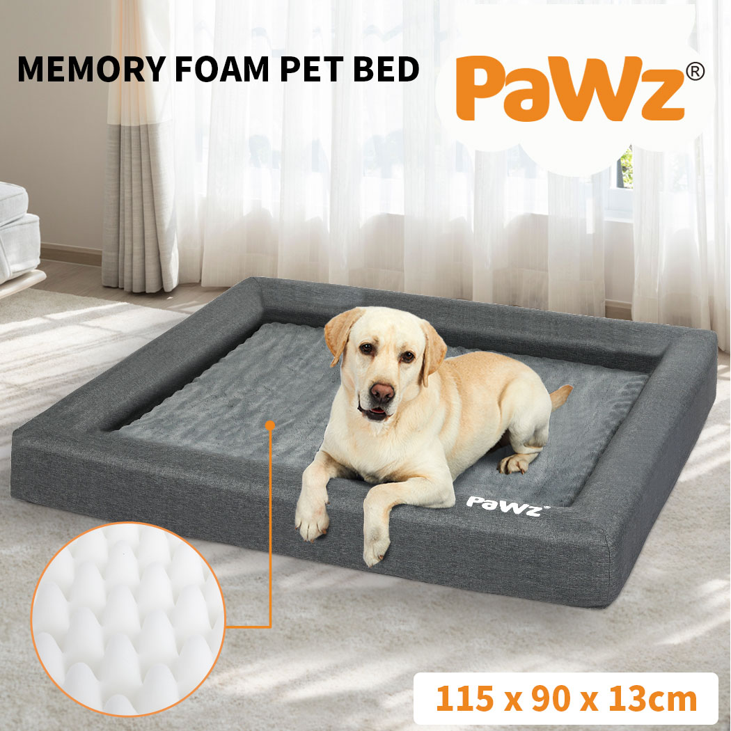 Pawz Memory Foam Pet Bed Calming Dog Cushion Orthopedic Mat Washable Removable - Picture 12 of 19