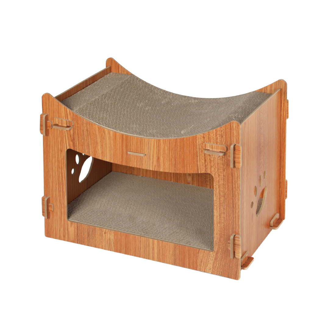 Pawz Cat Scratcher Scratching Board Corrugated Cardboard Scratch Bed Toy Pad Mat - Picture 75 of 104