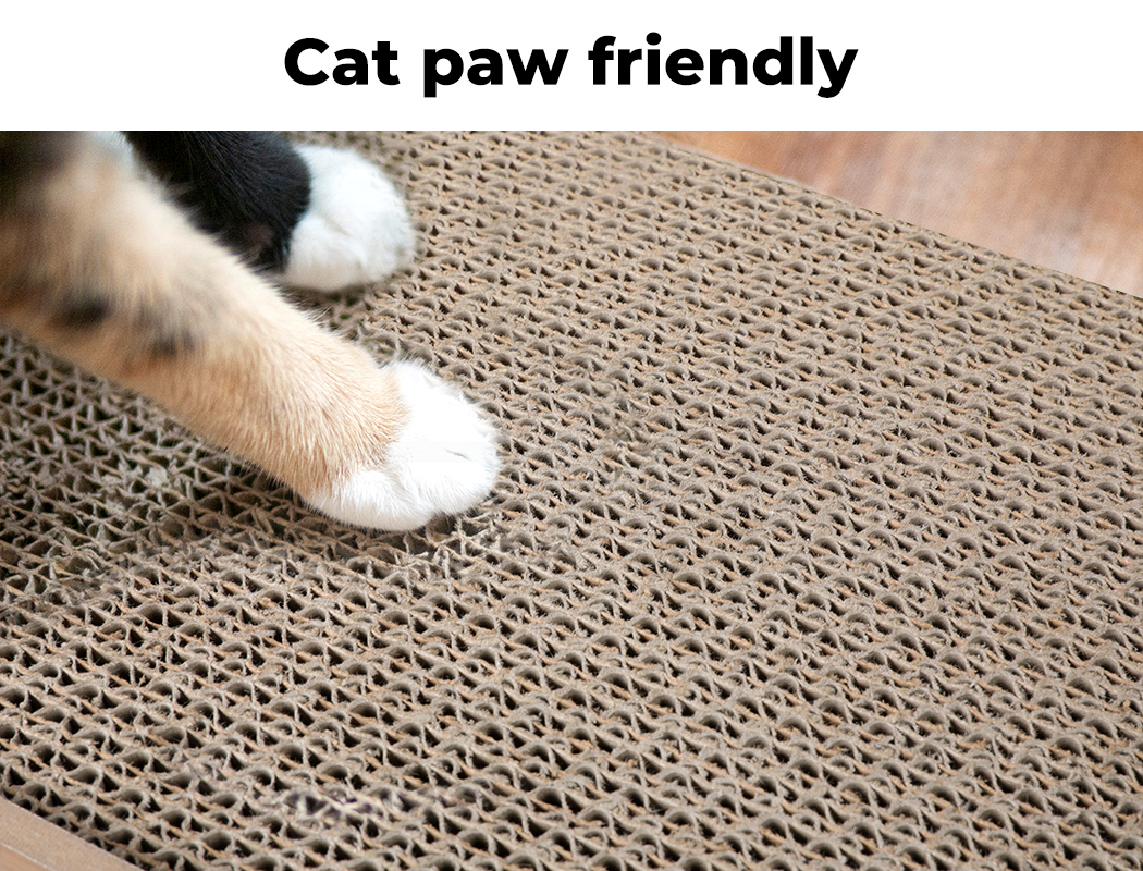 Pawz Cat Scratcher Scratching Board Corrugated Cardboard Scratch Bed Toy Pad Mat - Picture 79 of 104