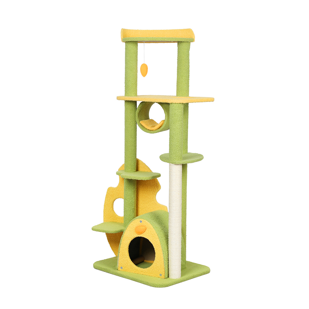 TopSellers-Cat Tree Green - 60cm Multi-Level Scratching & Climbing Fun