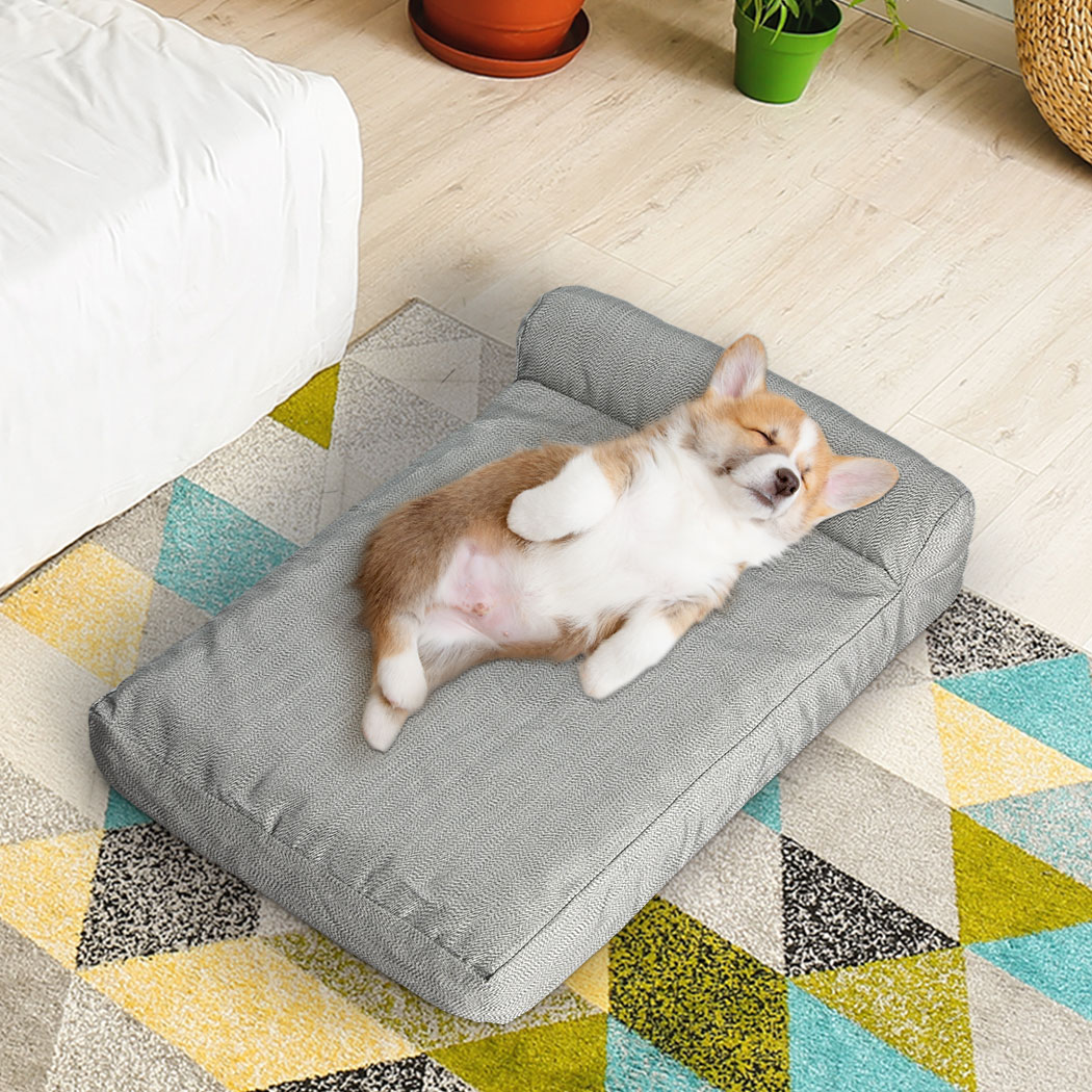 Pawz Pet Bed Chew Proof Memory Foam Orthopedic Waterproof Inner Washable Grey - Picture 36 of 59